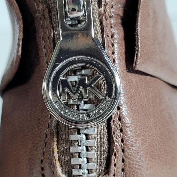 Michael Kors Leather Upper Peep Toe Zip Up Shooties - Picture 14 of 14